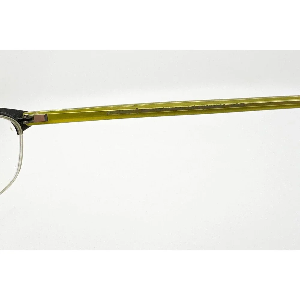 Prodesign Denmark 1149 c.6031 Eyeglasses Black Green Half Rim Frames 49-16-135